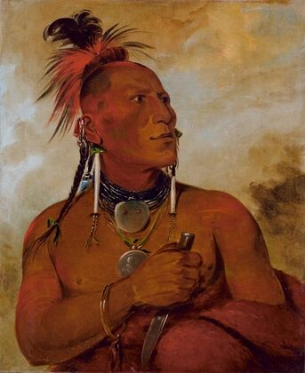 Meach-O-Shín-Gaw, Little White Bear, a Distinguished Brave (1832)