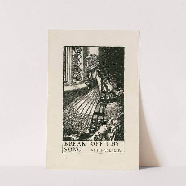 Measure for measure; Break off thy song Act I Scene IV (1900) by Byam Shaw