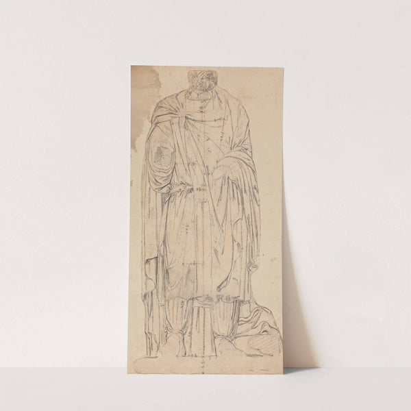 Measured Drawing of Sculpture in Gymnasium at Ephesus by William Pars