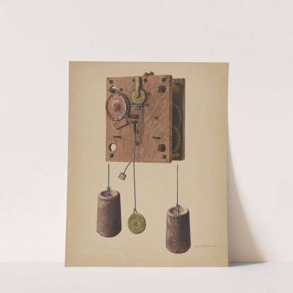 Mechanism of Eli Terry Clock by Herman O. Stroh