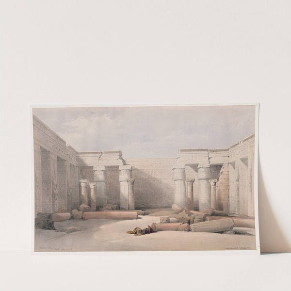 Medinet Abou [Medinet Habu], Thebes. Dec. 5th, 1832. (1846-1849) by David Roberts