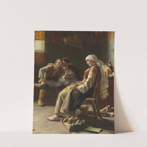 Meditation (1888) by Juliusz Zuber