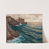 Meeresbrandung mit Kastell by Carl O&#039;Lynch of Town