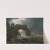 Meeressturm beim Arco di Miseno bei Miliscola mit Blick gegen Nisida (1819) by Joseph Rebell