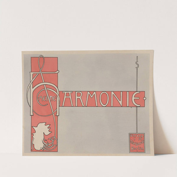 Meine Harmonie Pl.01 (1896) by Joseph Sattler