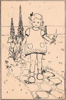 Meisje met bloemen (1925)