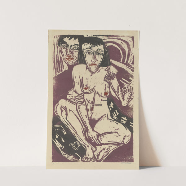 Melancholie (Selbstbildnis mit Erna) (1922) by Ernst Ludwig Kirchner