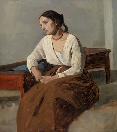 Melancholy Italian Woman