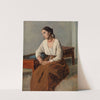 Melancholy Italian Woman by Jean-Baptiste-Camille Corot