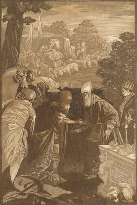 Melchizedek blessing Abraham (1743)