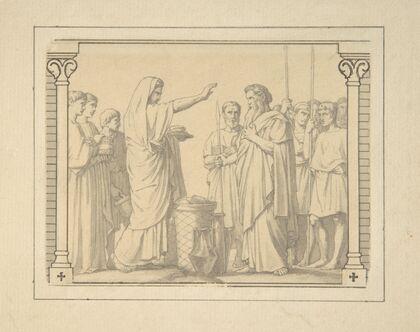 Melchizedek Presenting Abraham with Bread and Wine