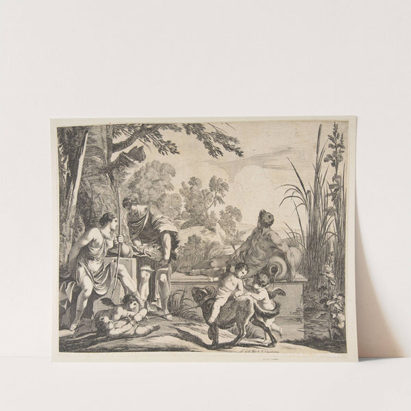 Meleager and Atalanta (After Laurent de La Hyre) (1643) by François Chauveau