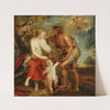 Meleager presenting the head of the Calydonian boar to Atalanta by Follower of Peter Paul Rubens