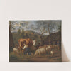 Melkende Magd by Adriaen van de Velde