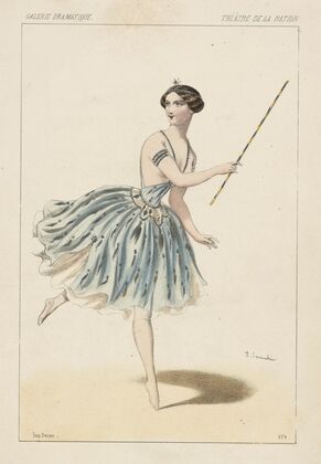 Melle. Carlotta Grisi dans La filleule des fées, 2e. acte (1849)