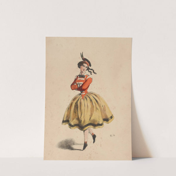 Melle Legrain dans Le corsaire, Théâtre de l’Opéra (1856) by Alexandre Lacauchie