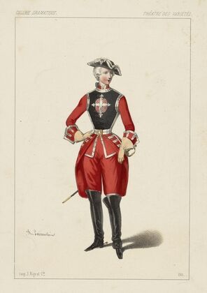 Melle Marquet, rôle du marquis, dans La veuve de quinze ans (1846) — size preview