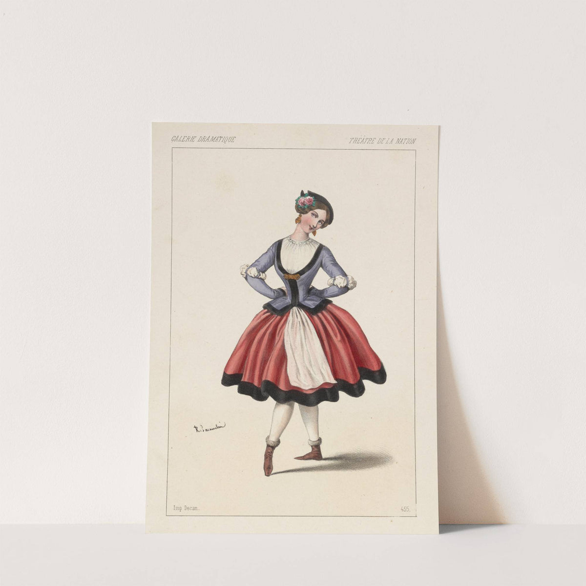 Melle. Plumkett, dans Le prophète, Théâtre de la Nation (1849) by Alexandre Lacauchie