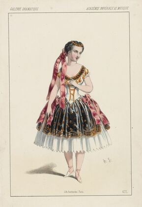 Melle Rosati, dans Les boucaniers, ballet du 2e acte (1854)
