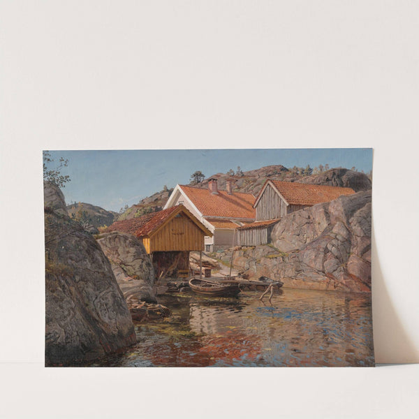 Mellom klipper. Møl, Ny-Hellesund (1899) by Amaldus Nielsen