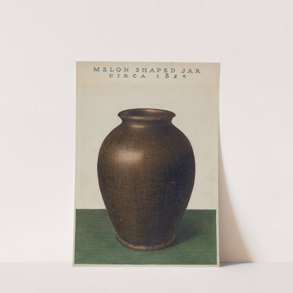 Melon Shaped Jar by American 20th Century