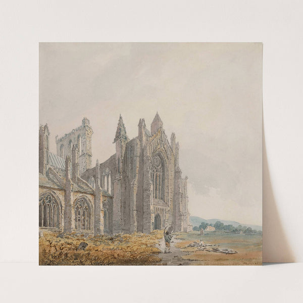 Melrose Abbey, Scotland by Thomas Girtin
