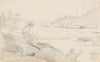 Men Fishing with a Rod and Net