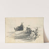 Men Hauling Lifeboat onto Beach by John Singer Sargent