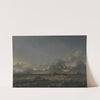 Men of War in a Stiff Breeze (mid-17th century) by Jan Theunisz. Blanckerhoff
