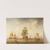 Men of War in Harbour by Charles Brooking