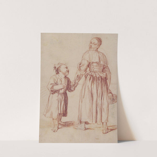 Menghina Coming from the Garden Meets Cacasenno (1665–1747) by Giuseppe Maria Crespi