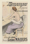 Mensonges – Romance – Répertoire Mercadier – Paroles de Ch et Sémiane – Musique de Gaston Maquis (1895)