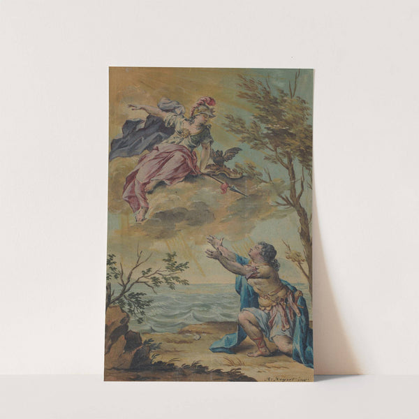 Mentor neemt afscheid van Telemachus (1719 - 1775) by Rienk Keyert