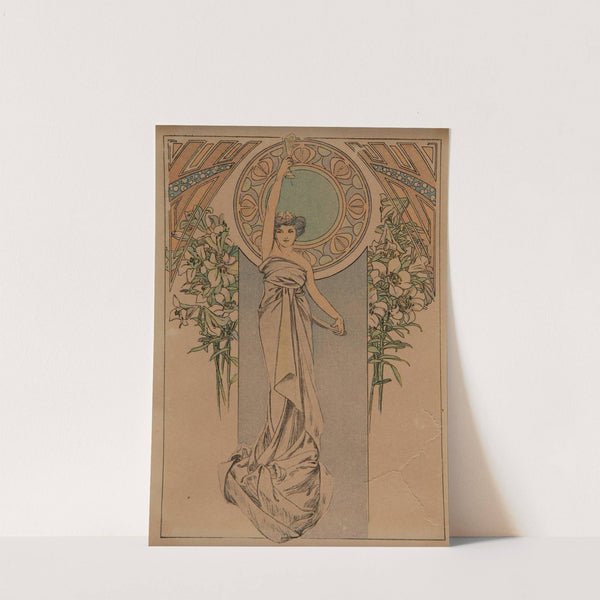 Menu Card (circa 1900) by Alphonse Mucha