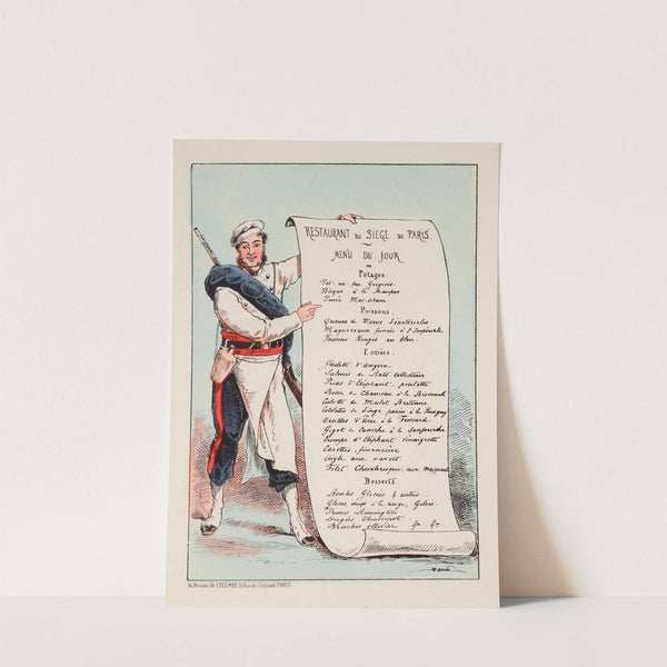 Menu de siége. (1871) by Draner