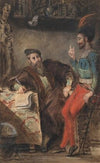 Méphistophélès apparaissant à Faust