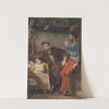 Méphistophélès apparaissant à Faust by Eugène Delacroix