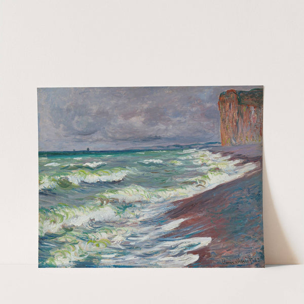 Mer agitée à Pourville (1882) by Claude Monet