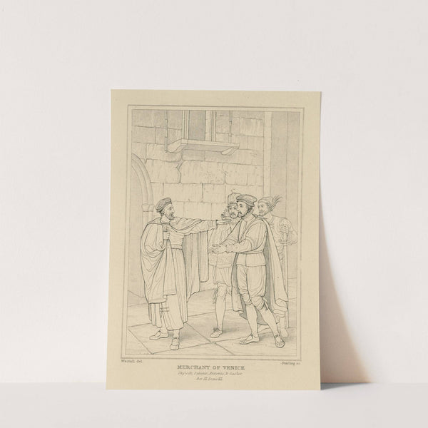 Merchant of Venice, act 3, scene 3 (19th century) by William Francis Starling