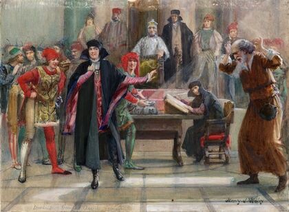 Merchant of Venice. Act IV, Scene I [‘The Jew shall have all justice’] (1901-1911)