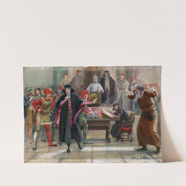 Merchant of Venice. Act IV, Scene I [‘The Jew shall have all justice’] (1901-1911) by Henry James Haley