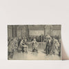 Merchant of Venice, IV, 1, as played at His Majesty’s Theatre, the trial (1908) by Fortunino Matania