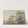 Merchant Ship off Shore by Samuel Atkins