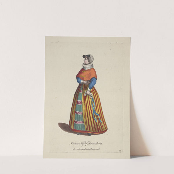 Merchants wife of Denmark 1626. Femme d’un marchand de Dannemarck. (1757-1772) by Charles Grignion