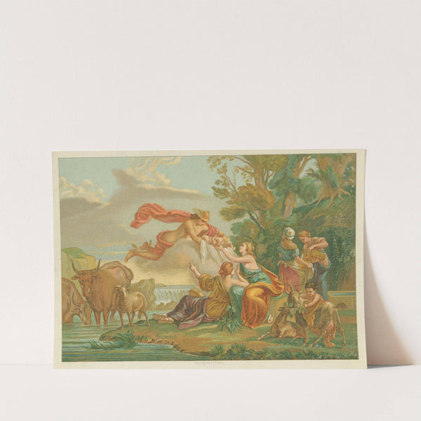 Mercure apportant Jupiter aux nymphes Melisses (1878) by Louis-Jean-François Lagrenée