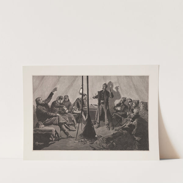 Merry Christmas in a Sibley tepee (1891) by Frederic Remington
