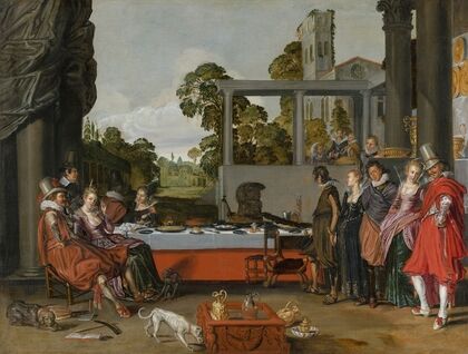 Merry Company on a Terrace