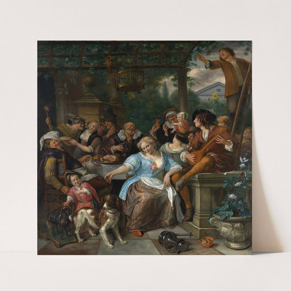 Merry Company on a Terrace by Jan Steen