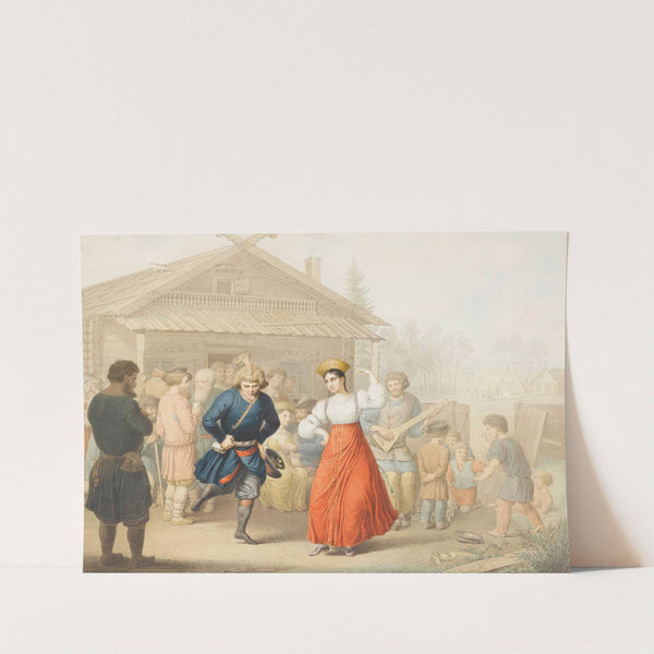 Merry-Making Outside A Tavern by Georg Emmanuel Opitz