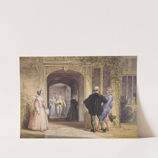 Merry wives of Windsor, act I, sc. 1 (1859) by Joseph Nash
